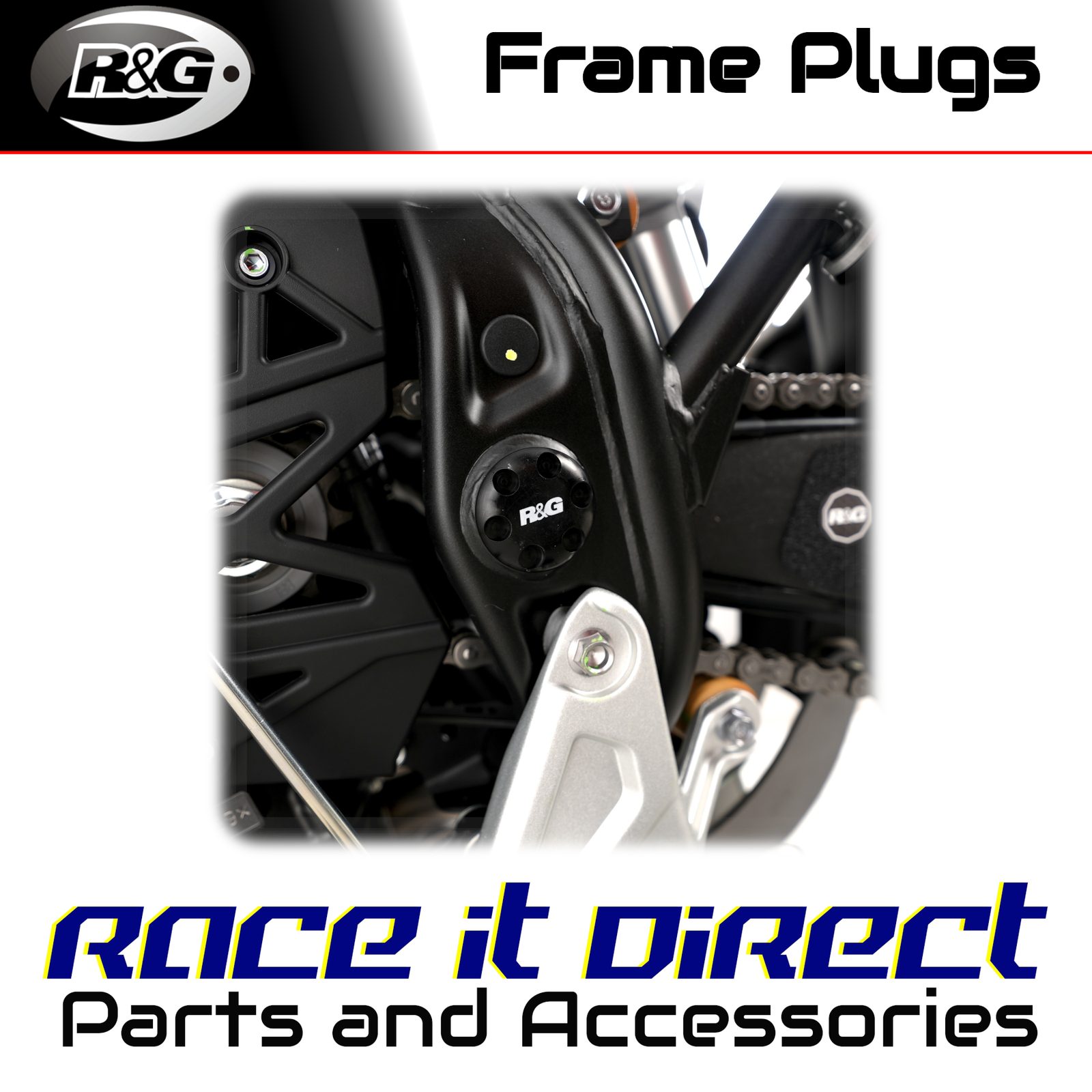 Frame Plugs for Yamaha Tenere 700 Rally 2021-2024 LHS R&G