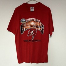 Alstyle Vintage Tampa Bay Buccaneers Super Bowl XXXVII Champions Shirt Size L