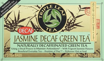 Inc Tea Jasmine Green Decaf Refreshing Herbal Beverage 20Count 6 PCS Pack