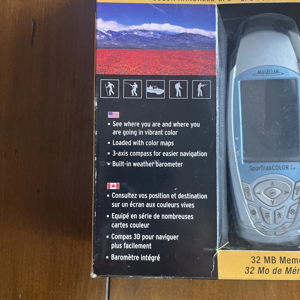 Magellan Sportrak Color GPS Tracking Handheld Hiking Outdoors Camping. Used - Image 3 of 4