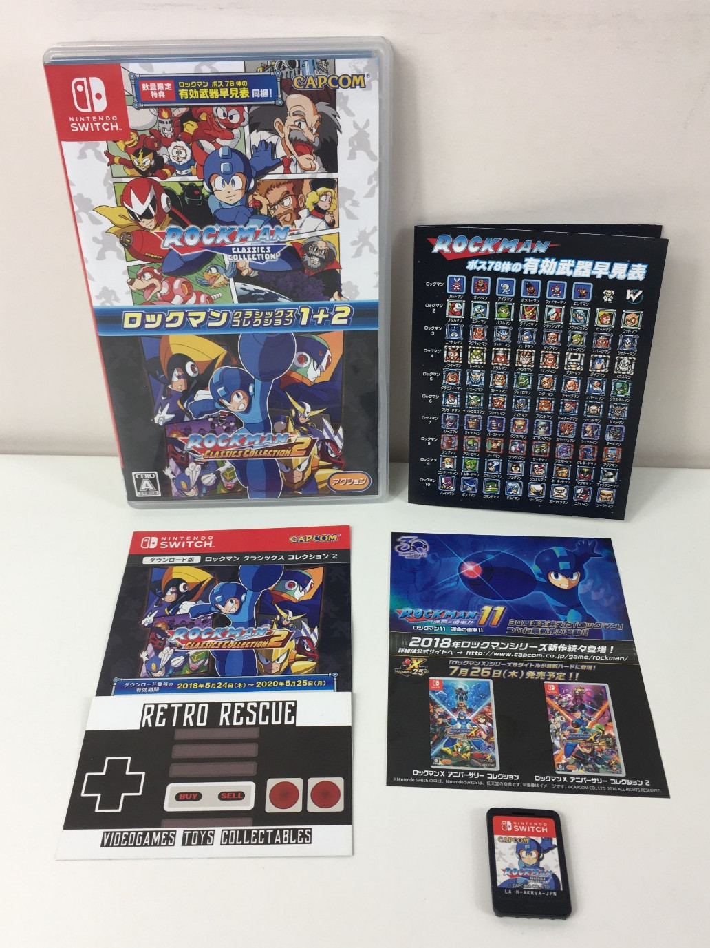 MegaMan Classics Collection 1 2 Nintendo Switch RockMan NTSC-J Japanese Games