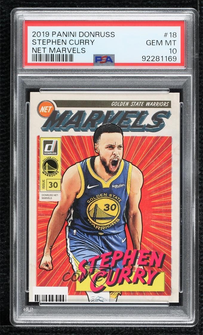 2019-20 Panini Donruss Net Marvels Stephen Curry #18 PSA 10 GEM MT 0t16