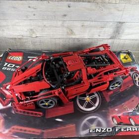 LEGO Racers Enzo Ferrari 1:10 8653 Complete Set Ferrari No Stickers W/Box & Manu