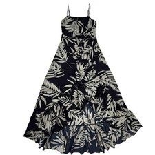 Show Me Your Mumu Romper Dress XS Wrap Maxi Skirt Ruffle Adjustable Straps Leaf