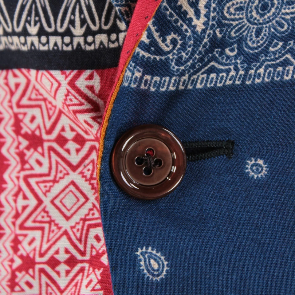 Abrigo Deportivo Belvest Nuevo con Etiquetas Algodón Talla 48R (38R EE. UU.) en Paisley Multicolor Bandana Foto 2 de 4