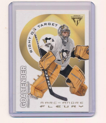 2003-04 TITANIUM RIGHT ON TARGET MARC-ANDRE FLEURY #13