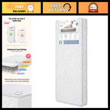 Dual-Sided Crib  Toddler Mattress - Waterproof, 5" with 88 Coils, Eco-Friendly