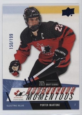 2024 Team Canada Juniors Prospectus Momentous Electric Blue Porter Martone 5b7