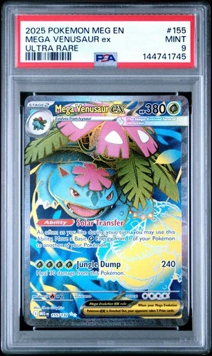 Pokémon Mega Evolution Mega Venusaur EX Ultra Rare Card 155/132 GEM MINT PSA 9