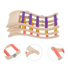 3pcs Wooden Parrot Toy Ladder: Bird Stand Perch For Cage - Bird Climbing