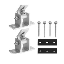 2x Adjust Metal Solar Panel Mounts Tilt Angle 10-60° Brackets for RV Roof Holder