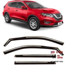 in-Channel Extra Durable Rain Guards for Nissan Rogue 2014 For Rogue 14-20