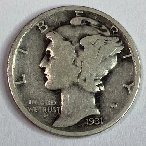 1931-P MERCURY DIME 90% Silver**NICE COIN**Tougher Date
