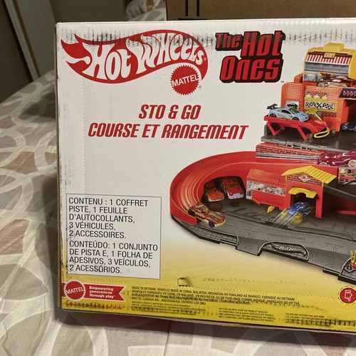 Hot Wheels Speed Snap The Hot Ones Sto & Go set pista auto pressofusa - Foto 9 di 9