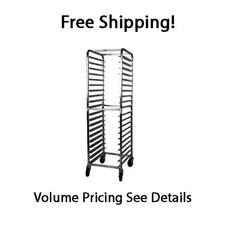 Winco ALRK-20 Mobile 20 Full Size 18x26 40 Half Size 18x13 Sheet Pan Tray Rack