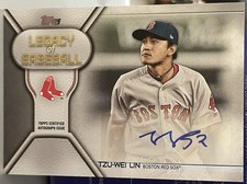 Tzu-Wei Lin 2019 Topps Series 1 Legacy of Baseball Auto Boston Red Sox