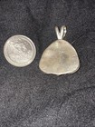 Vintage Tourquoise, Coral Triangular Pendant Signed BASS — photo 2