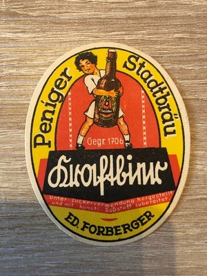 Beer Label City Brewery Forberger Penig UK