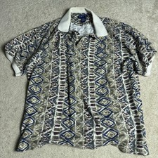 Izod Mens Polo Shirt Medium Multicolor Discoloration