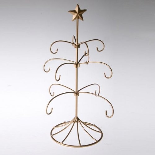 Bride's Traditional Metal Ornament Display Tree Stand Holder 18 Inch Tabletop