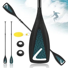 Carbon SUP Paddle 4 Piece Adjustable Kayak Paddle Stand up Paddleboard Paddle...