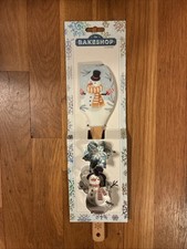 The Bakeshop By Masterclass CHRISTMAS 3 piece Snowman Cookie Cutter Spatula Set
