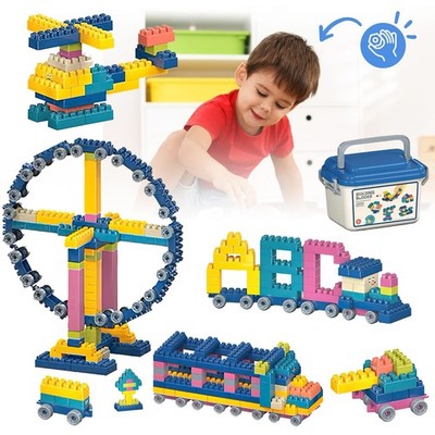 Bausteine Set Bunte Building Blocks Förderspielzeug Brick DIY Kreative Bauklötze