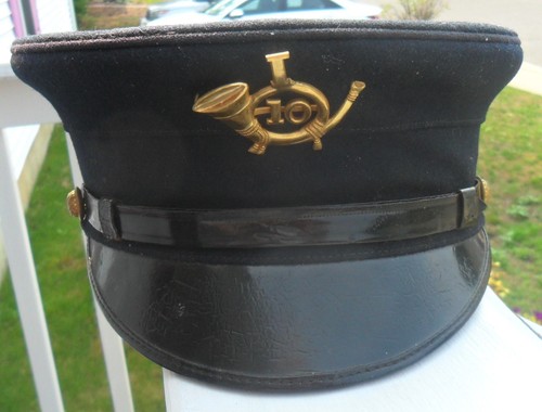 SUPERB M1902 DARK BLUE CAP WITH 1902 FIELD TRUMPETER INSIGNIA