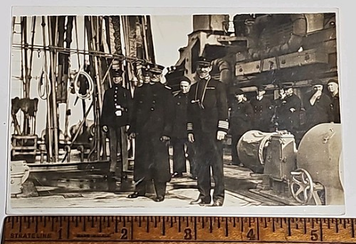 #ad WW1 Era RPPC Photo Vice Admiral Henry T. Mayo CINCLANT US Navy On Deck Original $85.00