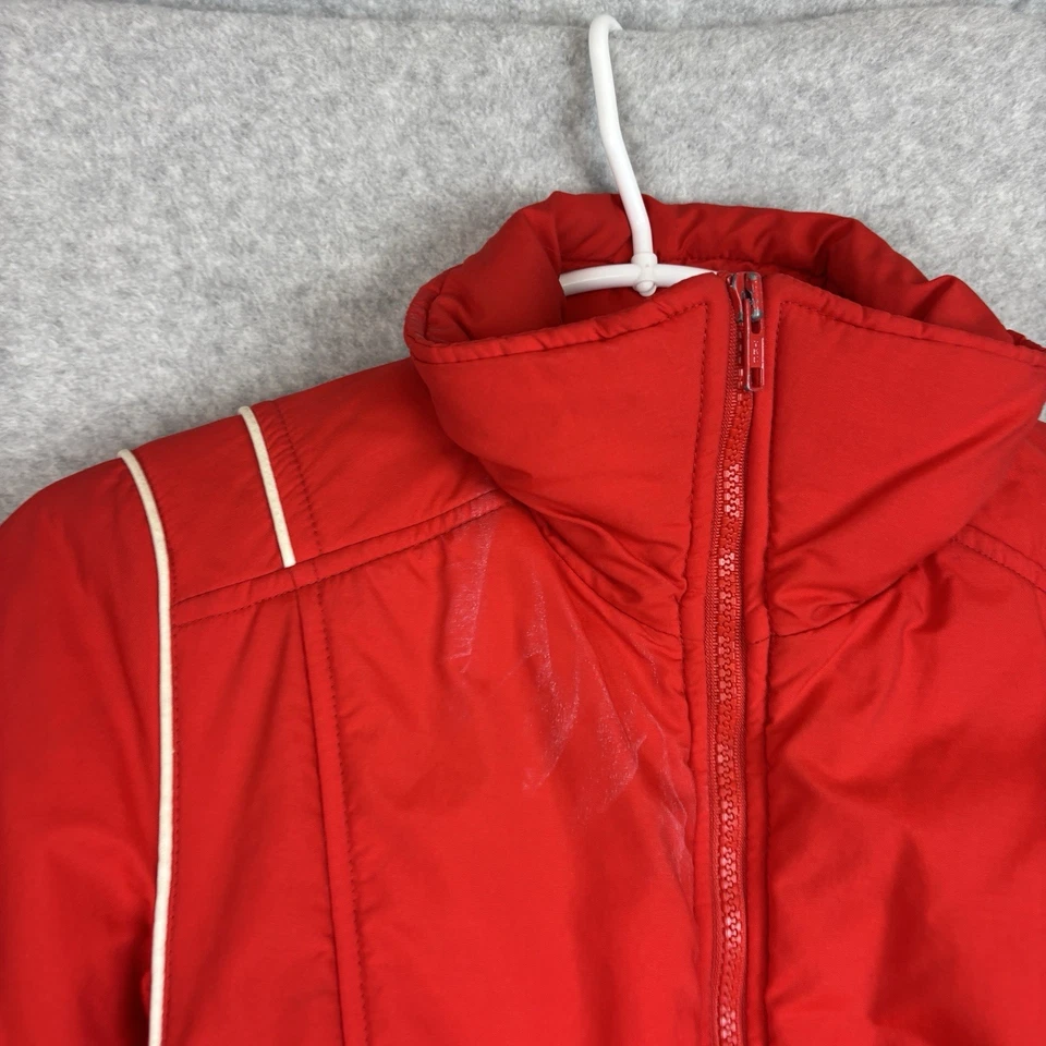 Vintage Obermeyer Ski Puffer Jacket Womens Sz XS Holly Down Filled Red Bomber - Image 2 of 4