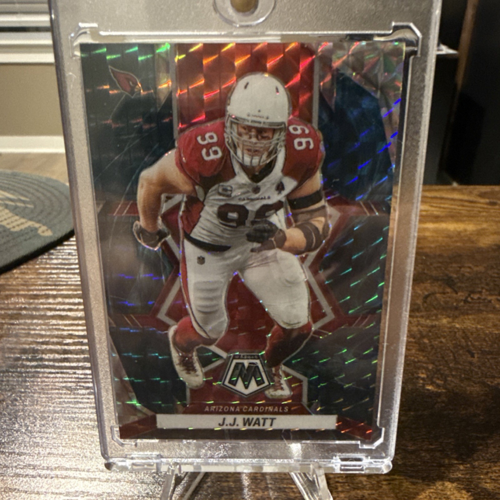 2022 Panini Mosaic Genesis J.J. Watt #4 Arizona Cardinals NFL Football Card