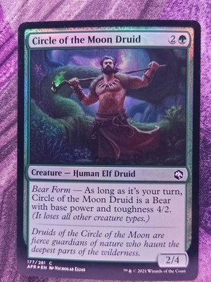 Circle of the Moon Druid 177 Adventures Forgotten Realms Magic:Gathering Foil LP
