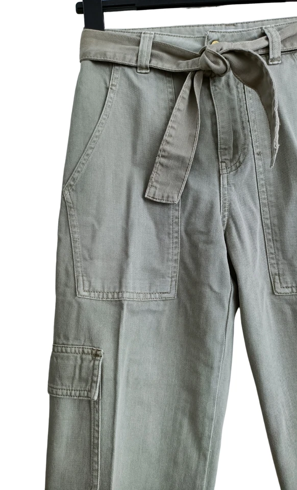 Pantalon Cargo Vert Kaki Pale. Promod. Coton. Taille 36 / S - Photo 3/4