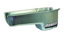 Moroso 20181 Streetstrip 2 Piece Small Block Chevy Oil Pan 6 Qt Silver