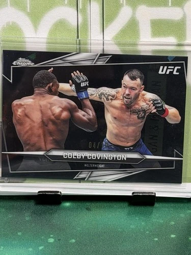 2026 Topps Chrome Sapphire UFC Colby Covington Black /10