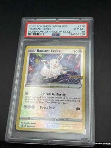 Pokémon Radiant Eevee SWSH230 English Premium Collection Promo PSA 10