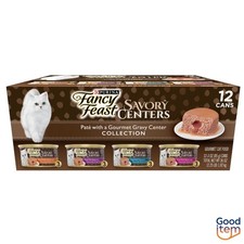 Purina Fancy Feast Savory Centers Pat  Wet Cat Food - 3oz/12ct Variety Pack