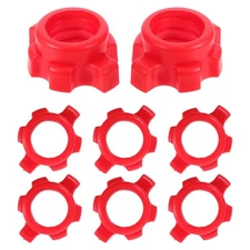 8 Pcs Exercise Machine Attachments Adjustable Dumbbell Nuts Barbell Screw