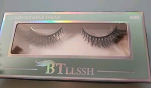 BTLLSSH 3PACK EYELASHES 100% NATURAL A03 Lash Length Short