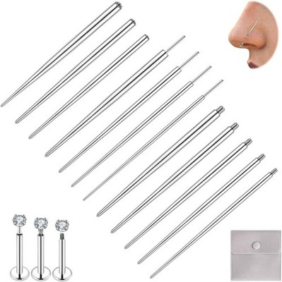 Body Piercing Taper Insertion Tool Kit 14G 16G 18G 20G Threader for Ear Nose