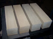 FOUR (4) KILN DRIED BASSWOOD TURNING BLOCKS LATHE WOOD BLANKS 3 X 3 X 12"