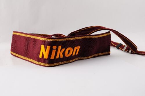 Near MINT Genuine Nikon Film Camera Neck Shoulder Nylon Vintage Strap - Picture 1 of 12