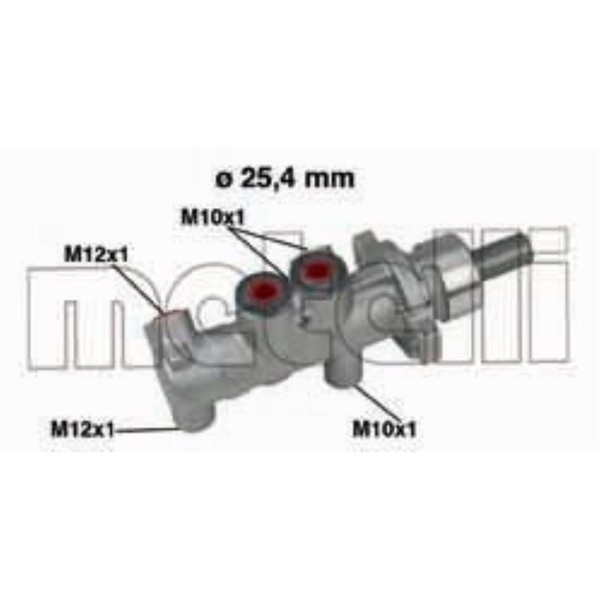 Metelli Hauptbremszylinder Hauptzylinder FüR Opel Movano Pritsche/Fahrgestell-image