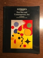 SOTHEBY'S - POST WAR AND CONTEMPORARY ART - LONDON - WEDNESDAY 20TH MAY 1987
