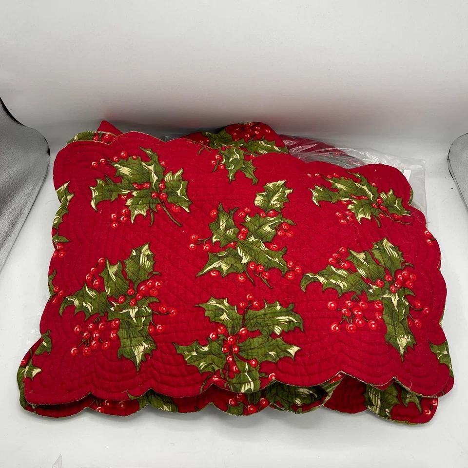 Holiday April Cornell 8 Rectangular 12 Round Placemats 1 Runner 20 Napkins - Image 2 of 4