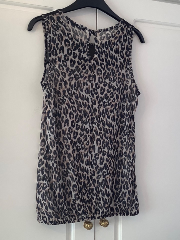 ladies animal print tops size 14 eBay