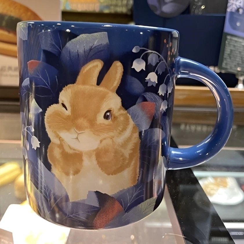 Taza Starbucks Taiwan Limited Conejo Nuevo Hueso China 473 ml Microondas JAPÓN NUEVO Foto 4 de 4