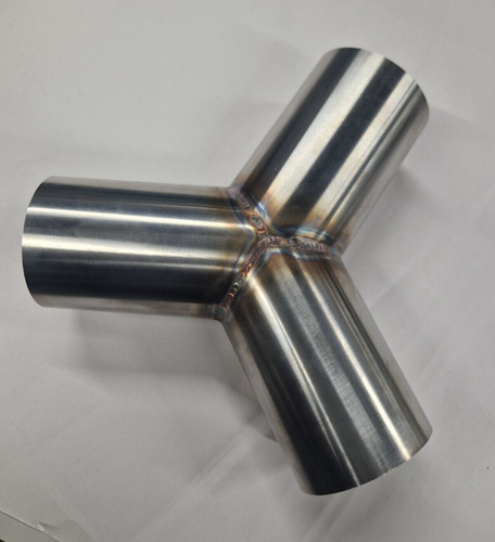 2 into 1 50.8mm 2" 60 degree pipe Exhaust Y Joiner Split Piece Custom - 第 1/3 張圖片