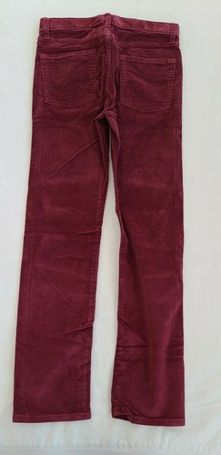 Nuovo Crewcuts bambino ragazzo taglia 10 tinta unita bordeaux elasticizzato vita regolabile velluto a coste - Foto 2 di 2
