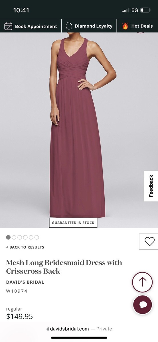 david's bridal bridesmaid dress sizing David’s BridalSize 10/Bridesmaid dress/ Chanti Color